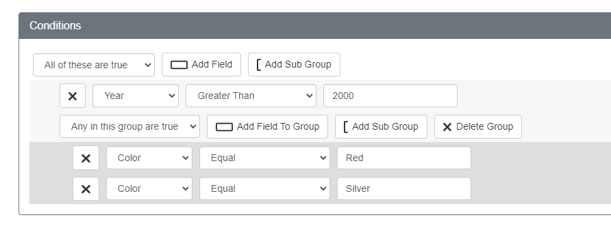 Query Conditions